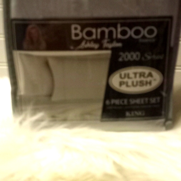 Bamboo Essence King Size Light Gray- 6 Piece Sheet Set - Picture 3 of 10